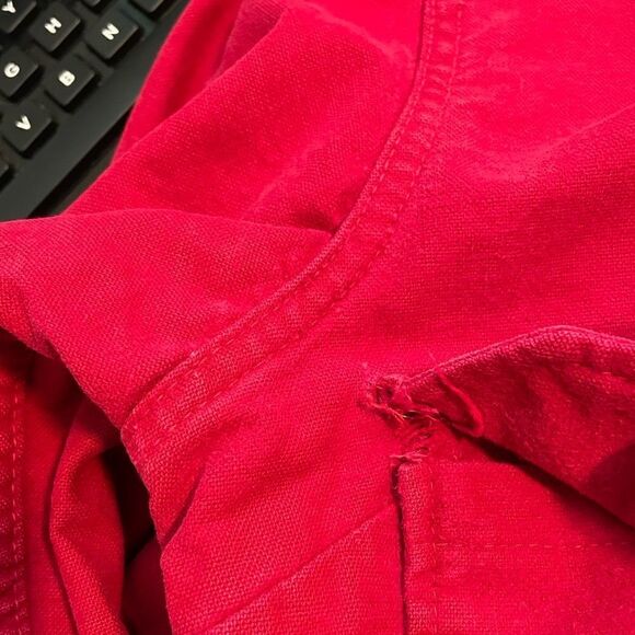 Vintage WOOLRICH Button Down Shirt Red Size Medium - Picture 7 of 8